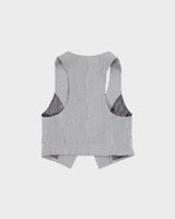 Vintage Y2k 2000s Valley Girl Stripe Waistcoat Style Top - S
