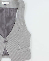Vintage Y2k 2000s Valley Girl Stripe Waistcoat Style Top - S
