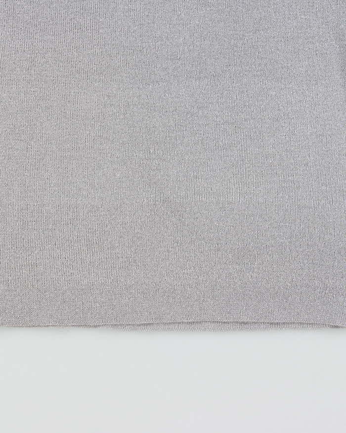 Vintage 1980s R.P. Knitting Sparkly High Neck Top - S