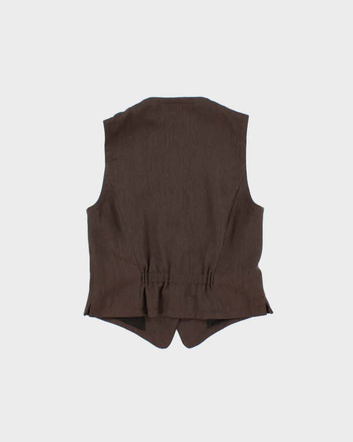 Vintage 2000s Laura Ashley Wool Waistcoat Top - M