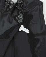 Vintage Y2k 2000s La Senza Tie Back Lace Split Front Cami - S