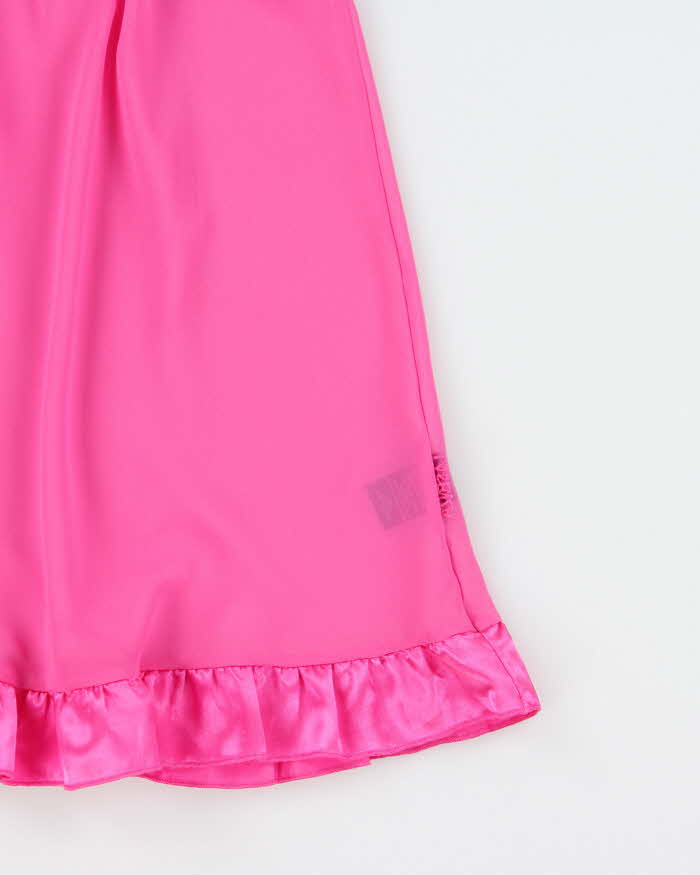 DSWT Y2k 2000s La Senza Mesh Ruffle Halter Neck Top - M