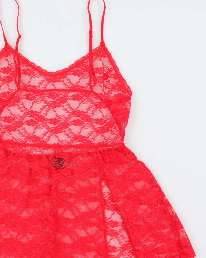 Vintage Y2k 2000s Victoria's Secret Backless Lace Cami - M