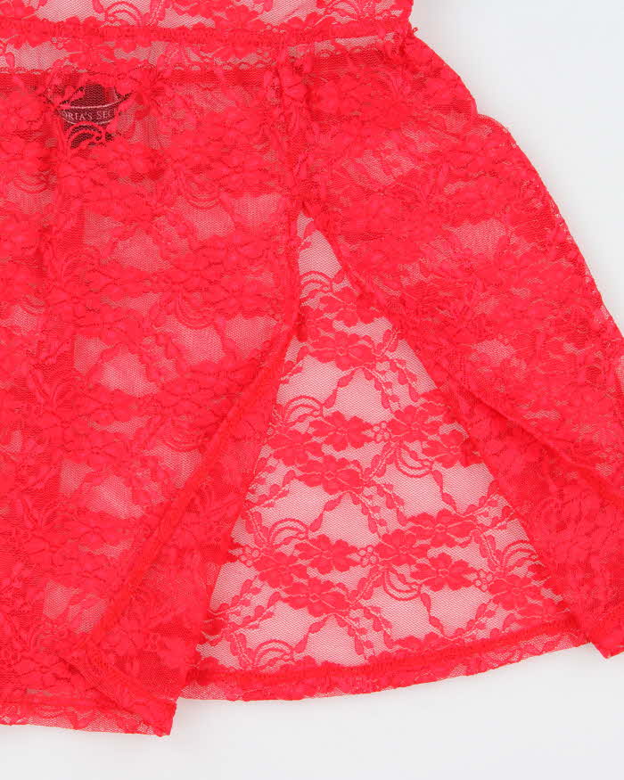 Vintage Y2k 2000s Victoria's Secret Backless Lace Cami - M