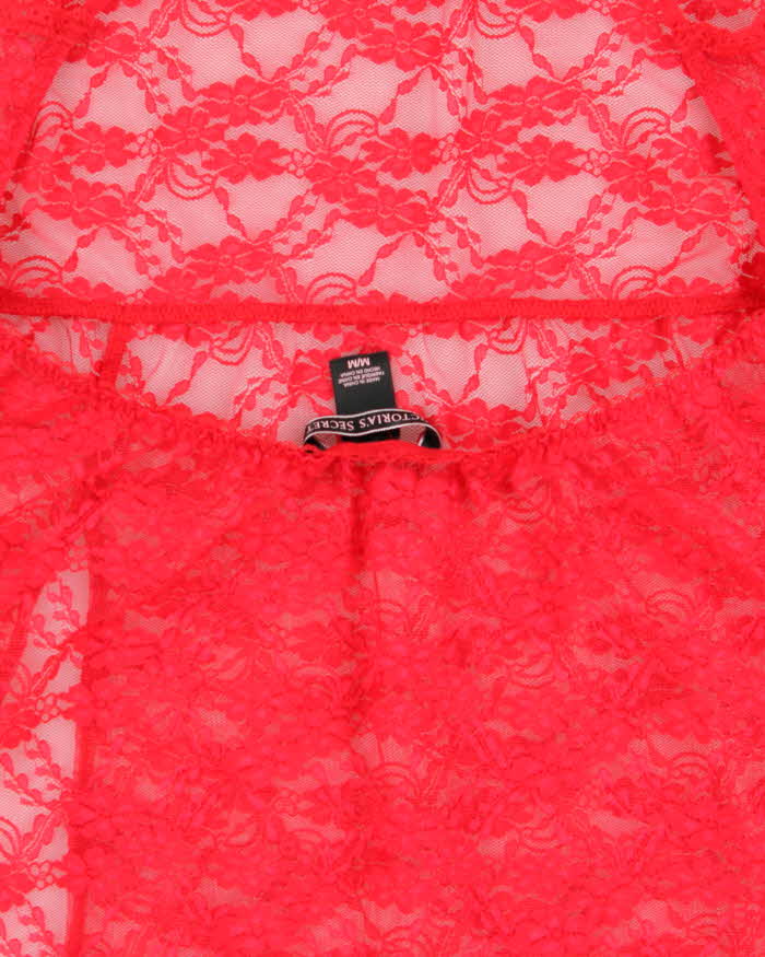 Vintage Y2k 2000s Victoria's Secret Backless Lace Cami - M