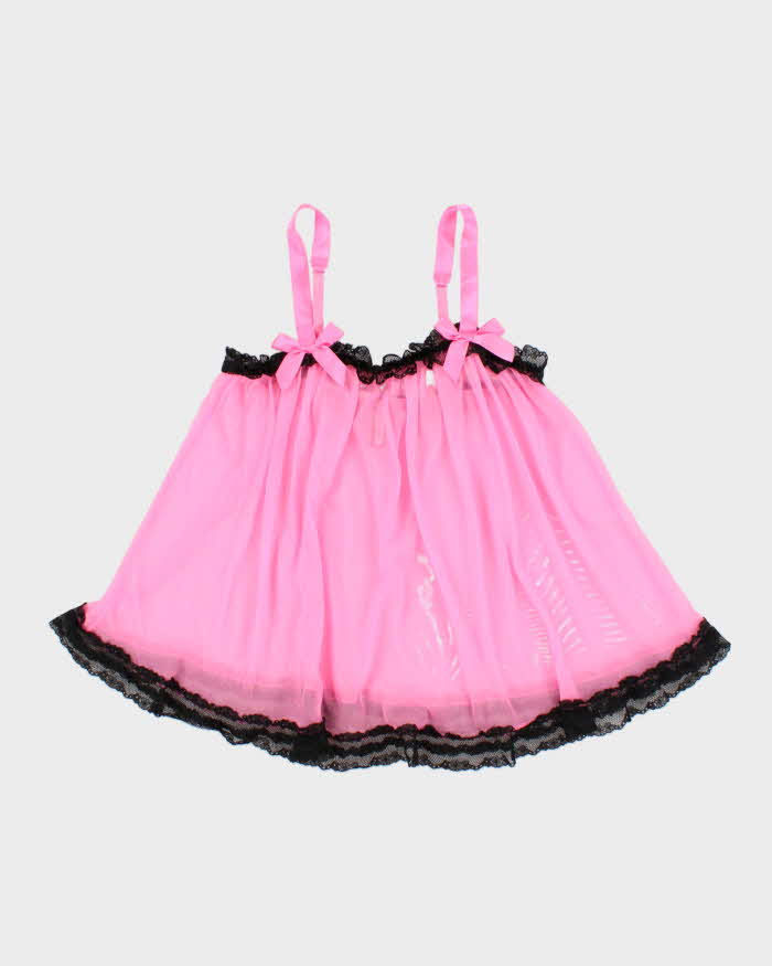 Vintage Y2k 2000s Victoria's Secret Mesh Flowy Cami - M