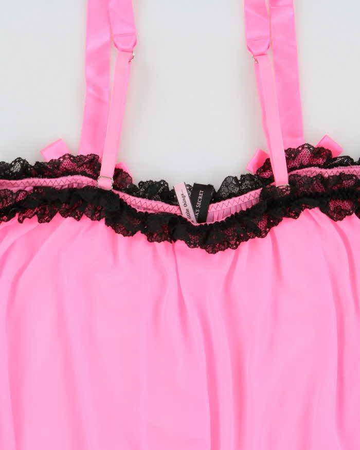 Vintage Y2k 2000s Victoria's Secret Mesh Flowy Cami - M