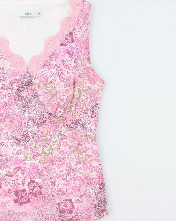 Vintage Y2k 2000s Ricki's Paisley Pattern Top - M