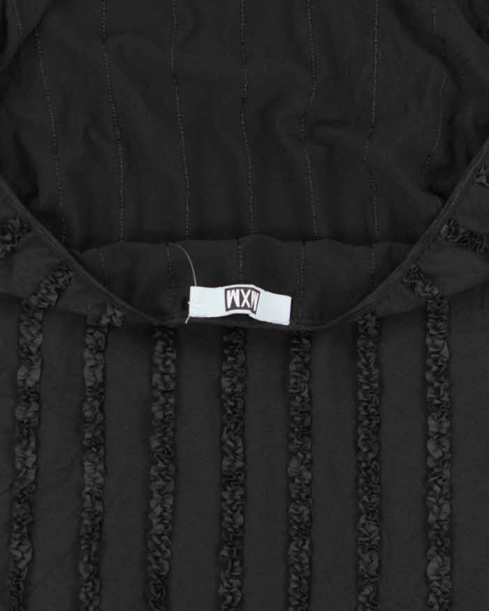 Vintage 2000s MXM Ruffle Detail Low Back Halter Neck Top - M