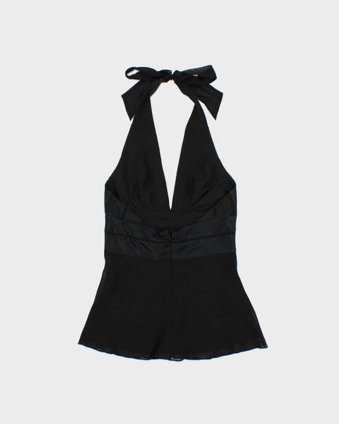 Vintage 2000s BCBG Max Azria Silk Halter Neck Top - XS