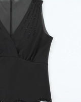 Vintage 1990s Bianca Nygard Sheer Beaded Top - M