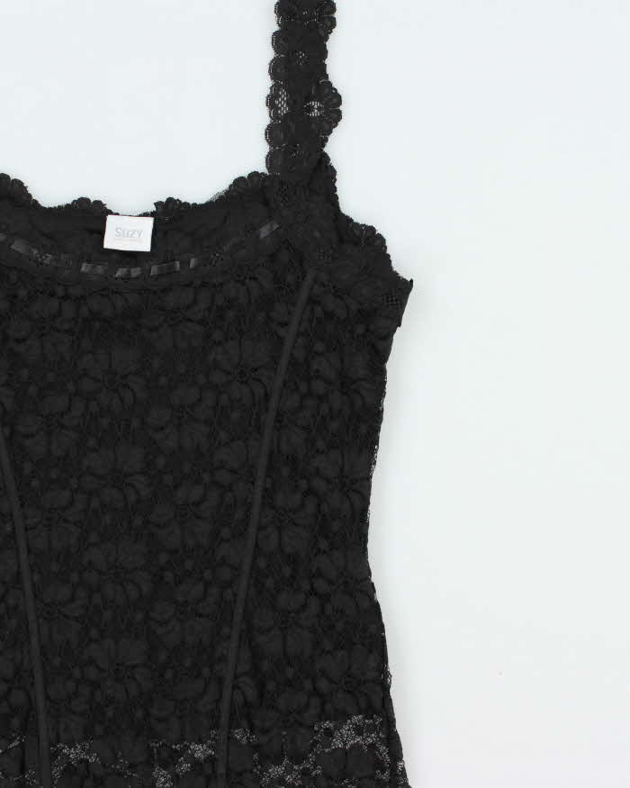 Vintage Y2k 2000s Suzy Lace Cami Top - S