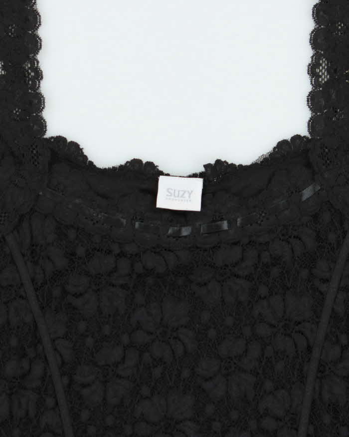 Vintage Y2k 2000s Suzy Lace Cami Top - S