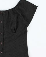 Vintage Y2k 2000s Chado Broderie Analgise Milkmaid Top - M