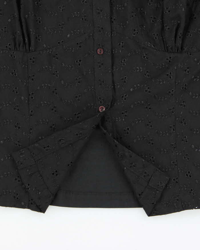 Vintage Y2k 2000s Chado Broderie Analgise Milkmaid Top - M