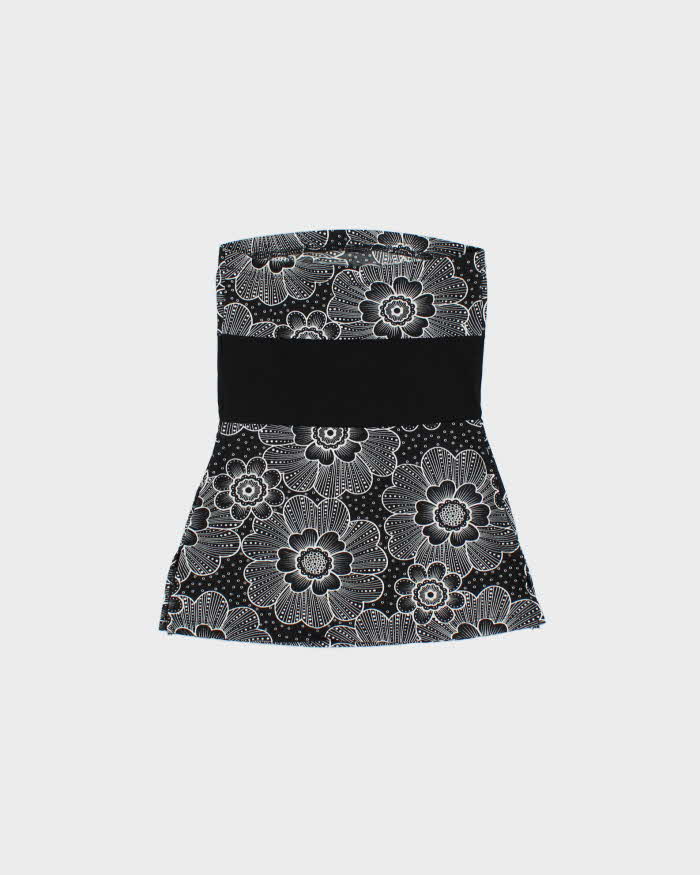 Vintage Y2k 2000s Moa Moa Floral Bandeau Top - XS