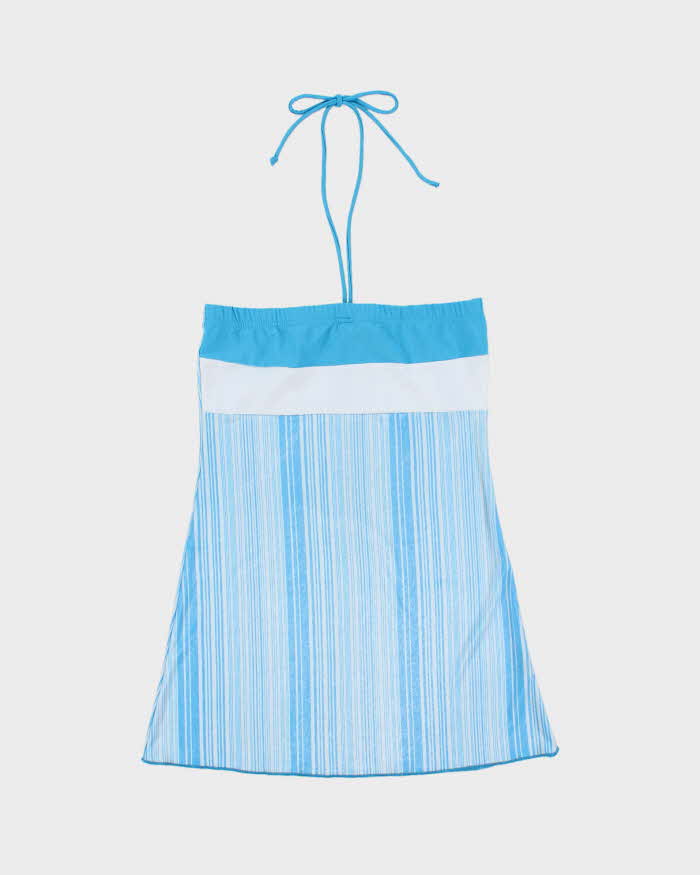 Vintage Y2k 2000s Oops Shimmery Stripe Bandeau Top - XS