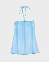 Vintage Y2k 2000s Oops Shimmery Stripe Bandeau Top - XS