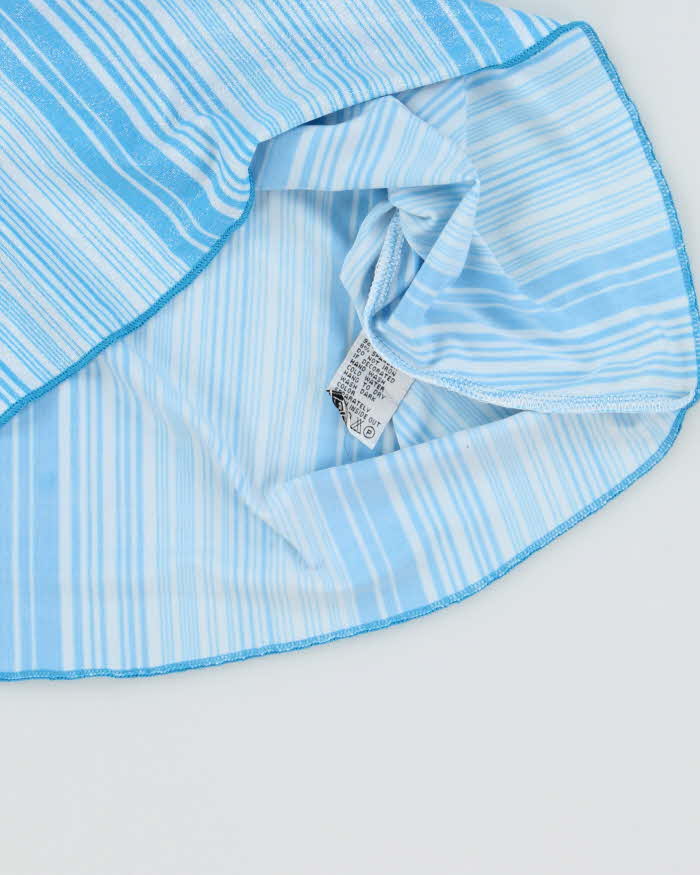 Vintage Y2k 2000s Oops Shimmery Stripe Bandeau Top - XS