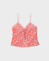 Vintage Y2k 2000s Josie Natori Leopard Print Mesh Cami - M