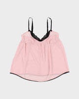Vintage Y2k 2000s Victoria's Secret Mesh Flowy Cami Top - M