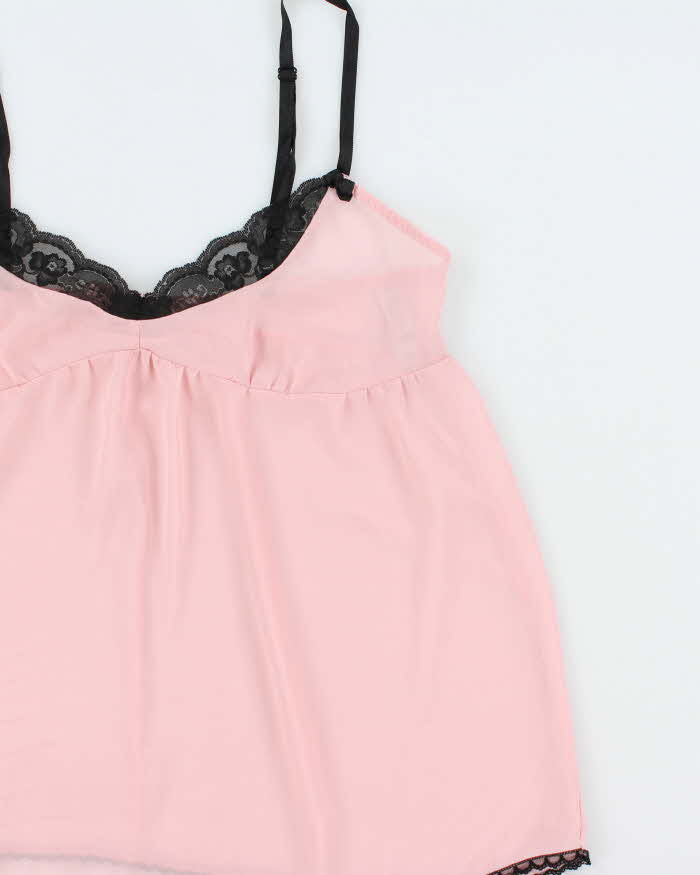 Vintage Y2k 2000s Victoria's Secret Mesh Flowy Cami Top - M