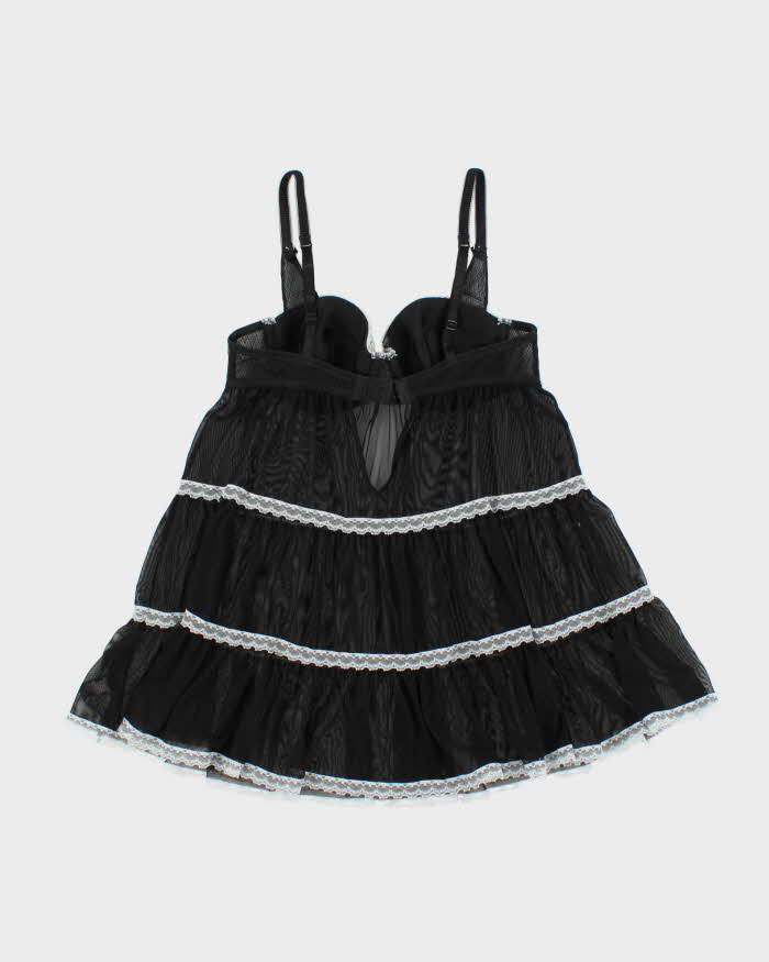 Vintage Y2k 2000s La Senza Tiered Mesh Cami Top - S