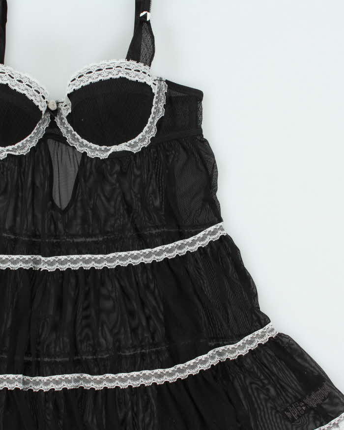 Vintage Y2k 2000s La Senza Tiered Mesh Cami Top - S