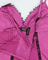 Vintage Y2k 2000s Jones New York Satin &amp; Lace Top - S