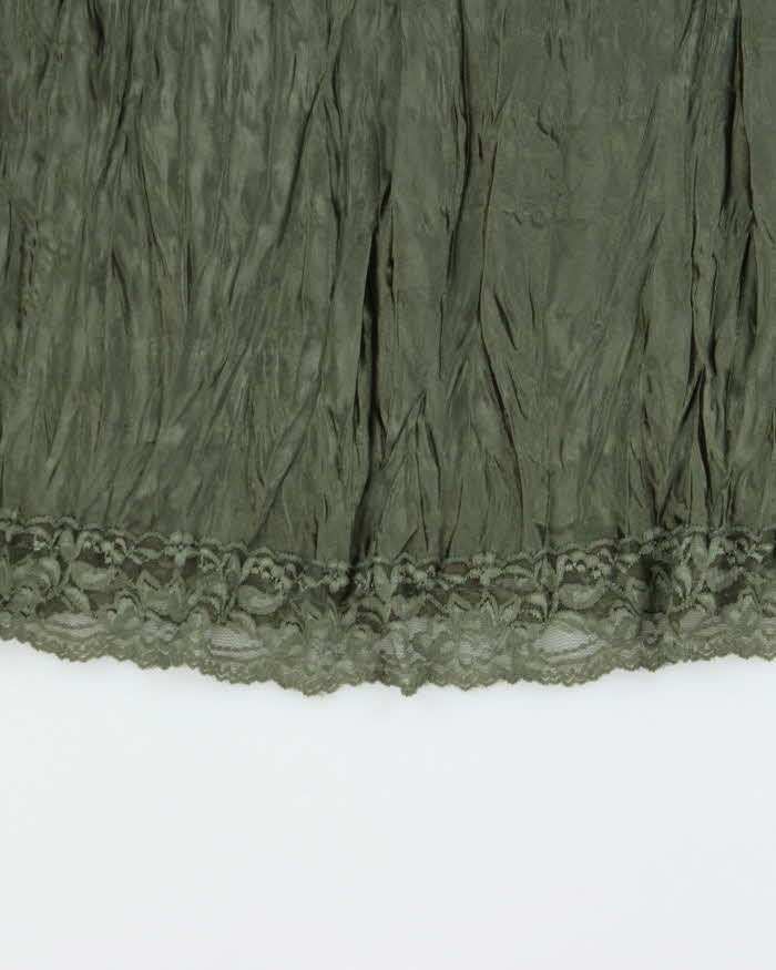 Vintage Y2k 2000s Ricki's Crinkle Satin Cami Top - M