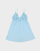 Vintage Y2k 2000s LA Senza Mesh Ruffle Cami Top - S