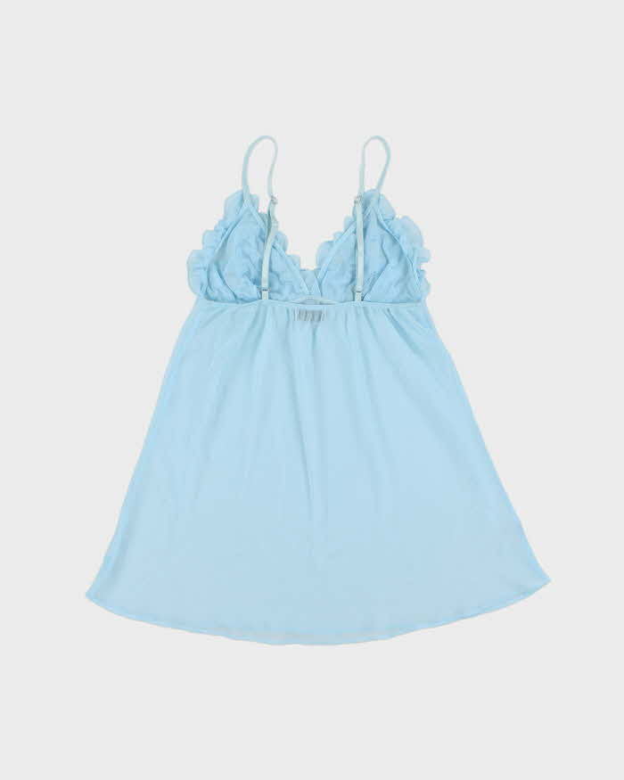 Vintage Y2k 2000s LA Senza Mesh Ruffle Cami Top - S