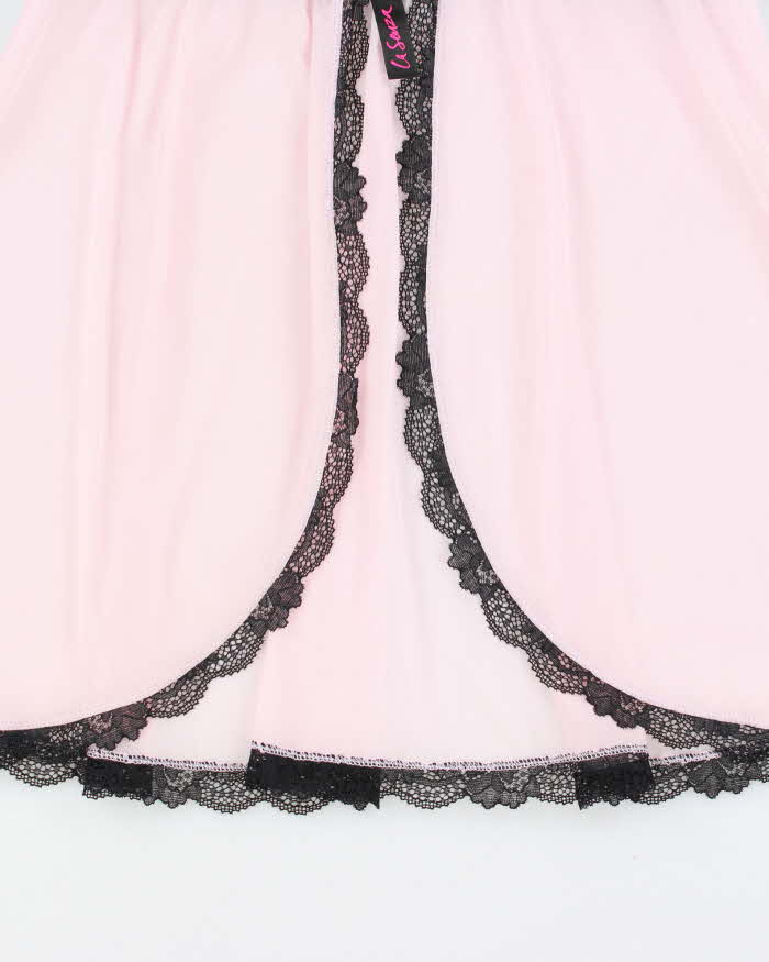 Vintage Y2k 2000s La Senza Mesh Clip Front Top - S