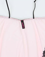 Vintage Y2k 2000s La Senza Mesh Clip Front Top - S