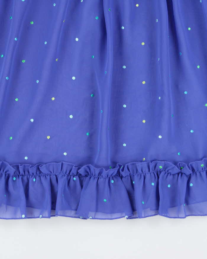 Vintage Y2k 2000s Victoria's Secret Mesh Embroidered Polka Dot Cami Top - L