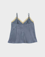 Vintage Y2k 2000s Sarah Spencer Striped Satin Cami Top - L