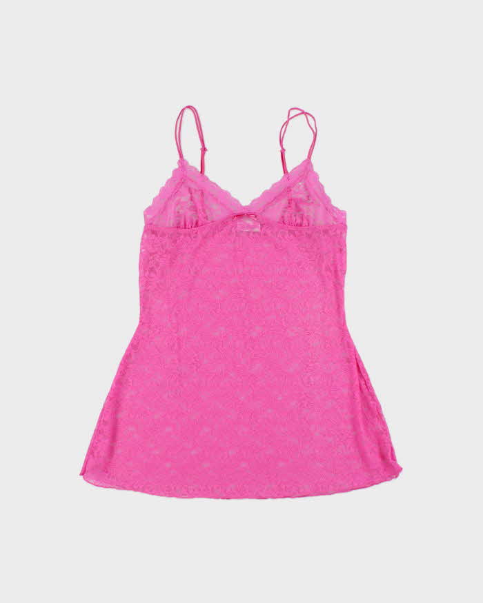 Vintage Y2k 2000s LA Senza Mesh Long Cami Top - S