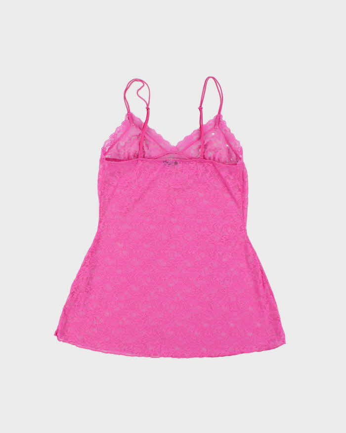 Vintage Y2k 2000s LA Senza Mesh Long Cami Top - S