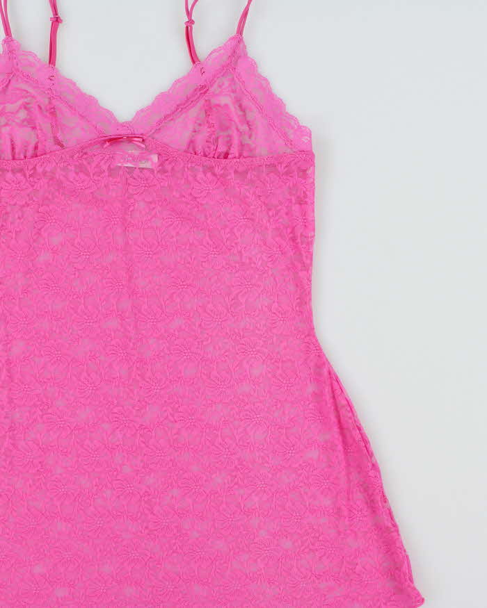 Vintage Y2k 2000s LA Senza Mesh Long Cami Top - S