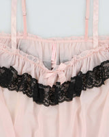 Vintage Y2k 2000s Victoria's Secret Baby Doll Mesh Top - M