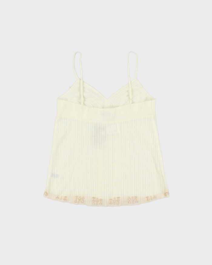 DSWT Y2k 2000s Guess Beaded Cotton Cami - S
