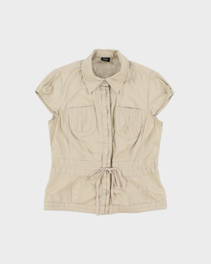 Vintage Y2k 2000s Tribal Cargo Style Blouse - M