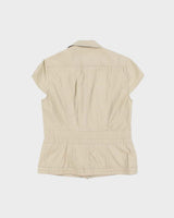 Vintage Y2k 2000s Tribal Cargo Style Blouse - M