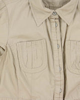 Vintage Y2k 2000s Tribal Cargo Style Blouse - M