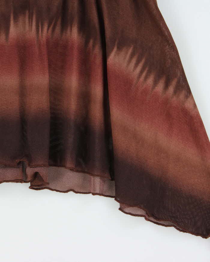 Vintage Y2k 2000s Moda International Sheer Asymmetric Hem Cami - S