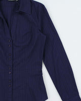 Vintage Y2k 2000s Mexx Striped Blouse - S