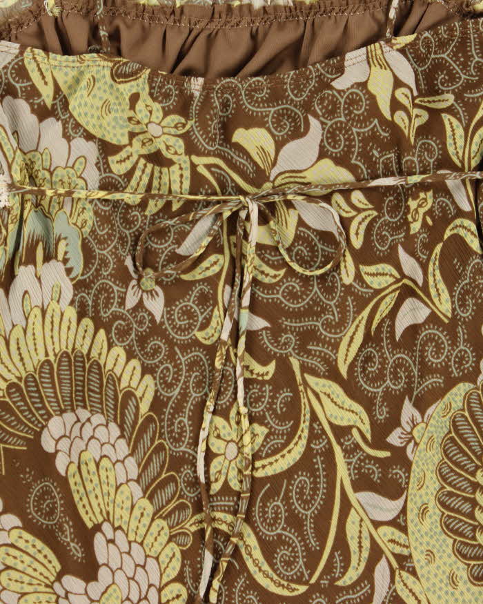 Vintage Y2k 2000s Suzy Patterned Flowy Cami - S