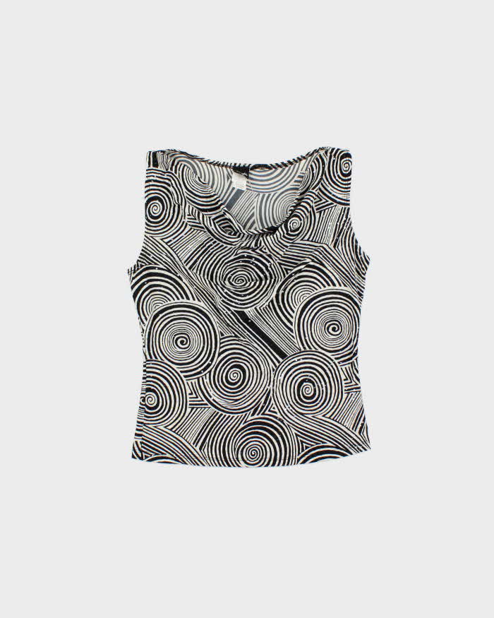 Vintage Y2k 2000s Whisper Sequin Cowl Neck Top - M