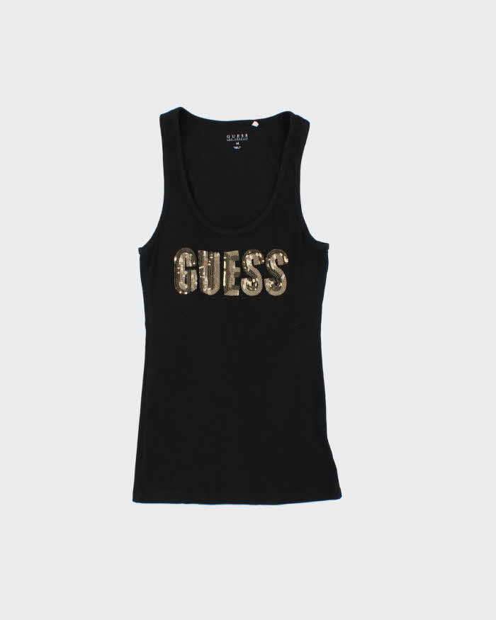Vintage Y2k 2000s Guess Jeans Sequin Vest Top - M