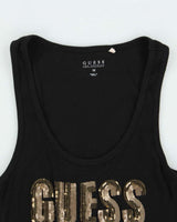 Vintage Y2k 2000s Guess Jeans Sequin Vest Top - M